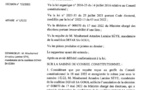 Décision n°7 : Le Conseil Constitutionnel rejette le recours de DEFAR SA GOKH (Document)