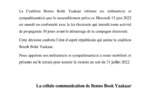 Interdiction de toute activité de propagande avant le démarrage de la campagne : Benno annule son rassemblement prévu le 15 juin