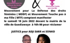 Affaire Adji Sarr-Ousmane Sonko : Le Mouvement pour la défense des droits féminins et le Mouvement touche pas à ma fille, annoncent une grande manifestation 