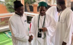 Visite de courtoisie de Serigne Abdou Mbacké “Daara Moukhti “ à Khouraichi Thiam, basketteur (Photos)