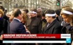 François Hollande rend hommage aux familles et proches des victimes de Charlie Hebdo