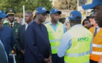 Photos : Amadou Bâ, Premier ministre, en visite des chantiers du BRT