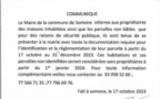 Commune de Somone : Les propriétaires des maisons inhabitées et des parcelles non bâties, appelés à la régularisation