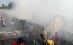 Ziguinchor : nU violent incendie déclaré actuellement, au marché Saint-Maur de Boucotte