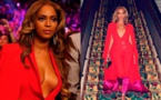  Beyoncé et son décol­leté incen­diaire pour le match de boxe de l'année : Une spec­ta­trice de charme