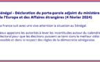 Report de la présidentielle : France appelle Macky « à lever les incertitudes autour du calendrier pour des élections à tenir dans le meilleur délai »