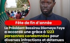 Grâce présidentielle : Le chef de l'État, Bassirou Diomaye Diakhar Faye grâcie 1 223 détenus