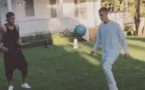 La partie de foot entre Neymar et Justin Bieber