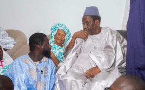 Photos / Tivaouane : Ameth Ndoye chaleureusement accueilli par Serigne Maodo Sy Dabakh et le représentant du Khalife général des Tidianes, Serigne Khafiz Sy