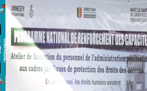 Droits humains : Amnesty International Sénégal renforce les capacités du personnel pénitentiaire