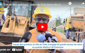 Forum des quartiers : Babacar Diop lance des travaux de voirie à Médina Fall Extension