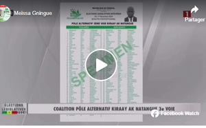 Kédougou / Salamata :  Birima Mangara invite les populations, à voter massivement pour la coalition Pôle alternatif 3e voie KIRAAY AK NATANGUÉ