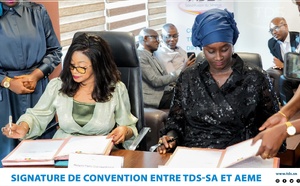 Signature d'une Convention entre TDS SA et AEME: Une alliance stratégique pour l’Énergie et l’Innovation au Sénégal