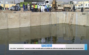 Touba/ Après sa visite aux ouvrages de récupération des eaux de pluies : Cheikh Tidiane Dièye satisfait de l'avancement des travaux