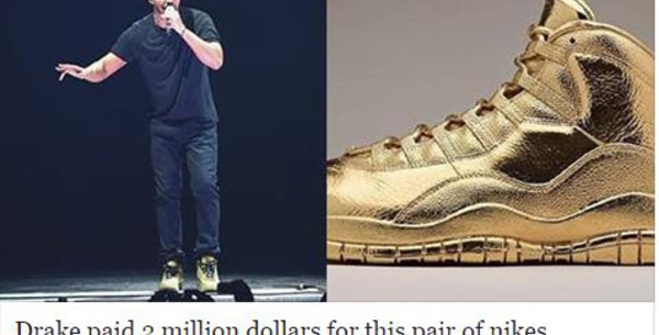 Drake achète des chaussures à 2 millions de dollars!!