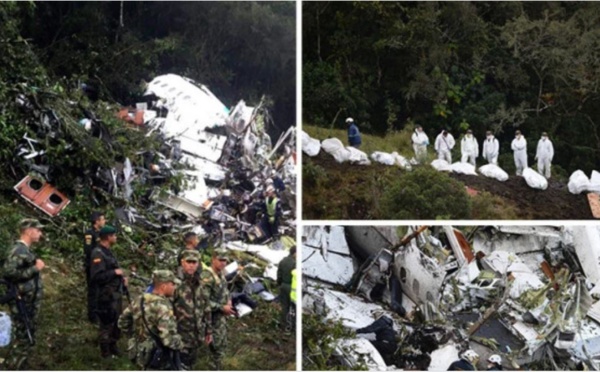 Horrible : De nouvelles photos du crash d'avion des Brésiliens, âmes sensibles s'abstenir