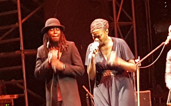 La chanteuse Awa Ly et Fadda Freedy samedi dernier au CCF