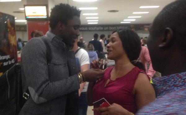 (10 Photos) Pape Diouf et son épouse Bébé Basse croisent Waly Seck à …