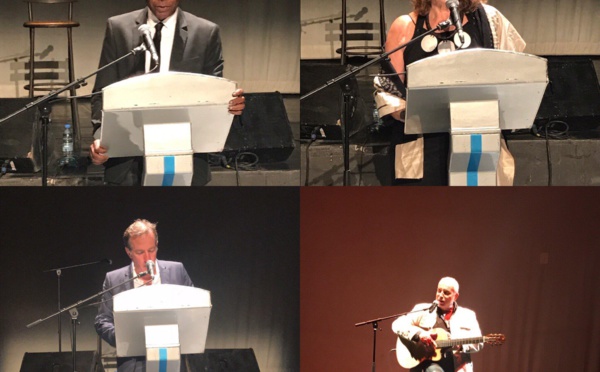 Soirée hommage à Ousmane Sow à l'Institut Français, en présence de Youssou Ndour, Souleymane Diamanka, Béatrice Soulé, Bernard Lavilliers et Christophe Bigot