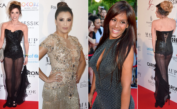 Global Gift Gala d’Eva Longo­ria : Capu­cine Anav dévoile ses fesses, le side­boob d’Amel Bent