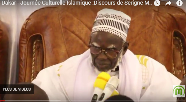 VIDEO - Journée Culturelle Islamique:Discours de Serigne Mountakha