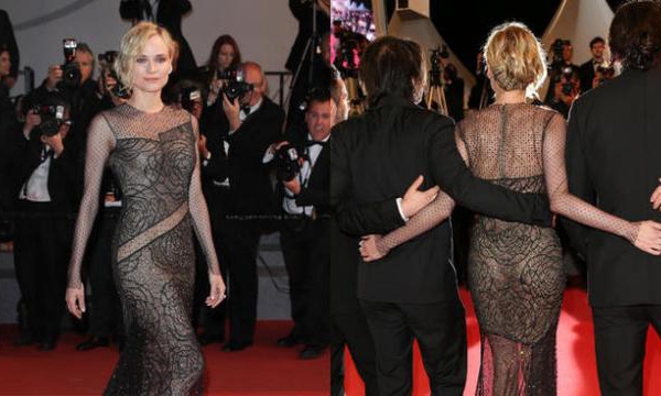 Cannes 2017 : Diane Kruger éblouissante en robe transparente