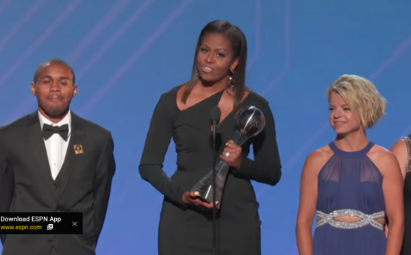 Michelle Obama : Magnifique aux ESPY Awards, devant un public admiratif