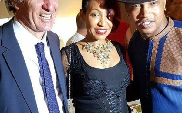 Photos: Viviane Chidid, Coumba Gawlo et El Hadji Diouf à l'occasion de la fête Nationale de la République Française