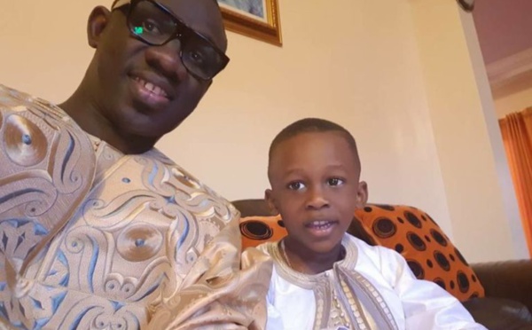 ( 04 Photos) La Tabaski de Pape Diouf avec son fils !