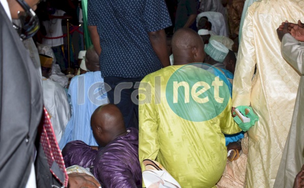 Les images de la prière de Asssane Diouf à la mosquée Massalikoul Djinane