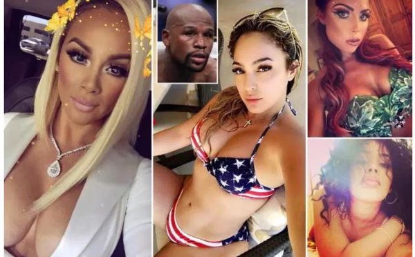 Photos : Floyd Mayweather : "J'ai sept petites amies", contemplez les 7 nymphes de l'excentrique boxeur