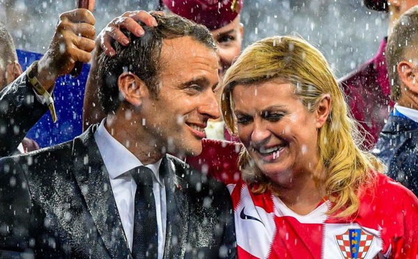 Photos: Emmanuel Macron et la présidente croate Kolinda Grabar-Kitarovic, comme dans un conte de fées