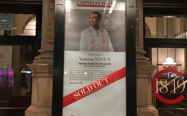 Concert de Youssou Ndour à New York : Guichet fermé !