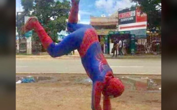 Photos : la chute de Modou Lô raillée par les internautes version spiderman