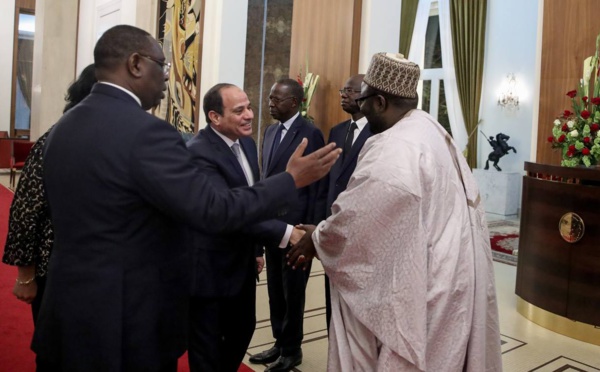 PHOTOS - Rencontre avec S.E. Abdel Fattah Al-Sissi au Palais de la République suivie d'un dîner de travail