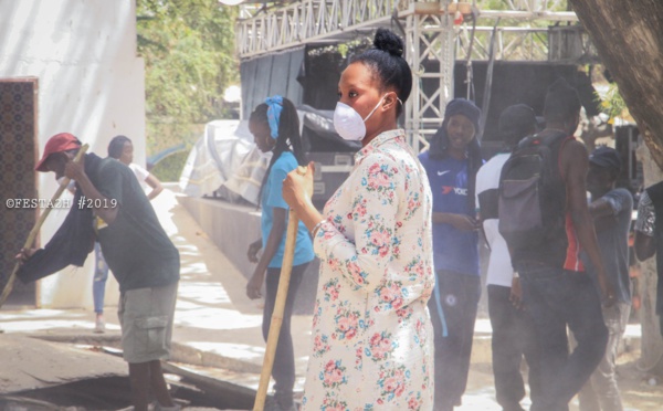 PHOTOS - FESTAH 2H Clean up challenge: Maison de la culture Douta Seck - Quand les rappeurs se mettent au boulot !