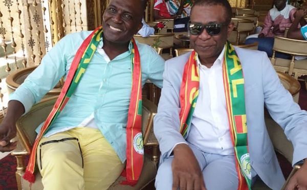 PHOTOS - Youssou Ndour et le milliardaire Babacar Ngom au Caire pour supporter les "Lions"