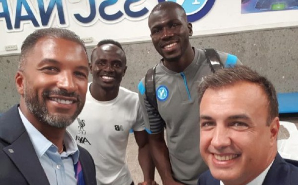 PHOTOS - Naples/Liverpool: Habib Bèye en toute complicité avec Sadio Mané et Koulibaly