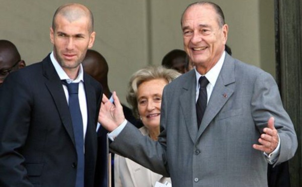 Zidane "triste" pour Chirac, "Président de tous les sportifs"