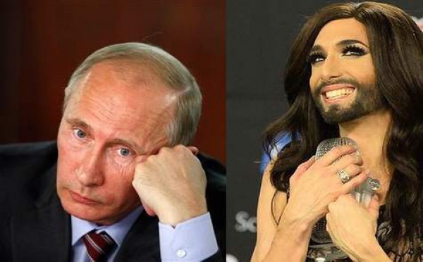 Vladimir Poutine écœuré par le transsexuel Conchita Wurst. Il veut un concours soviétique