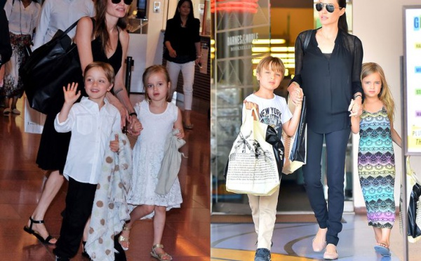 Ange­lina Jolie : ses jumeaux Vivienne et Knox ont bien changé !