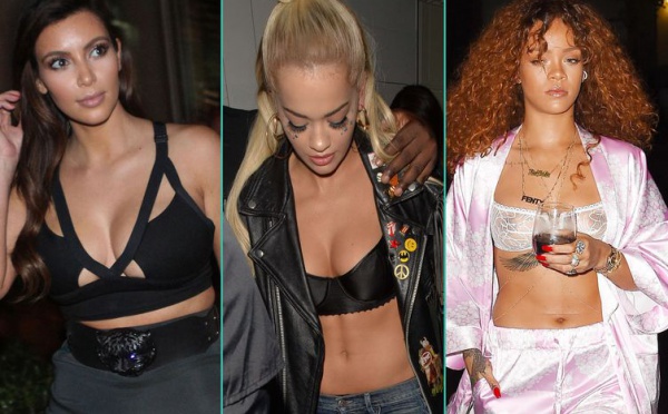 Rihanna, Kim Karda­shian… Ces stars qui sortent en soutien-gorge