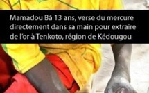 [ ENQUETE ] SENEGAL - A Kedougou, les enfants versent du mercure dans leur main pour extraire de l'or