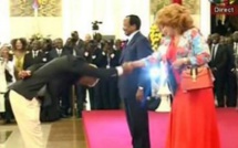 Cameroun : les Lions indomptables osent le #BidoungChallenge devant Paul et Chantal Biya