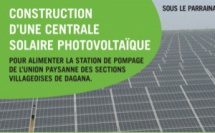 Dagana: Une centrale solaire photovoltaïque pour alimenter la station pompage de l’Union paysanne des sections villageoises