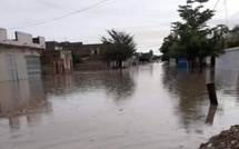 (Photos)- Kaolack: Les eaux de pluie engloutissent le bassin de rétention de Khakhoum