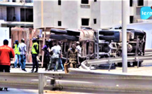 VIDEO - Accident: Un camion chargeant du béton tombe à l'échangeur de la Foire... Regardez !