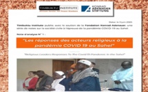 Réponses des Acteurs religieux à la pandémie Covid-19 au Sahel