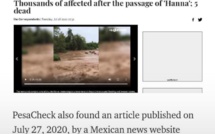 Des Fake News s’infiltrent parmi des inondations :  des déluges survenus au Mexique sont « transférés » à Diamniadio