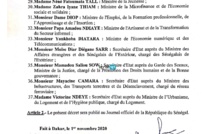 Voici la liste du gouvernement de Macky Sall ( Documents Leral )